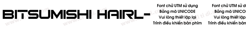 Bitsumishi Hairl字体转换